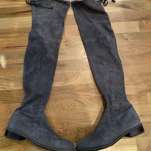 Stuart Weitzman grey suede OTK Lowland boot - 8.5